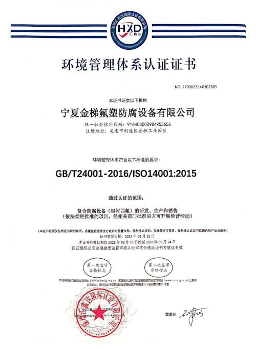 Ningxia Jinti ISO environment 2023